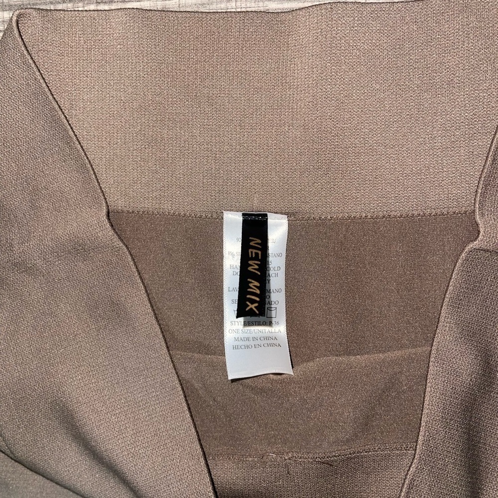 New Mix Women's OS Brown Leggings - Picture 4 of 6